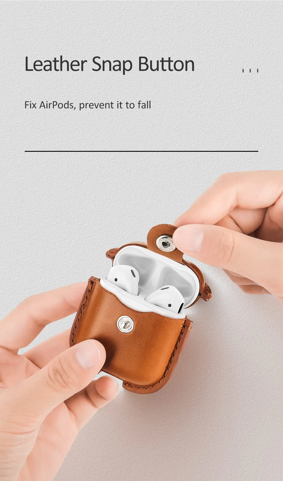USAMS Роскошный кожаный чехол для Apple гарнитура для airpods Защитная крышка для Air Pods беспроводной bluetooth чехол для наушников протектор
