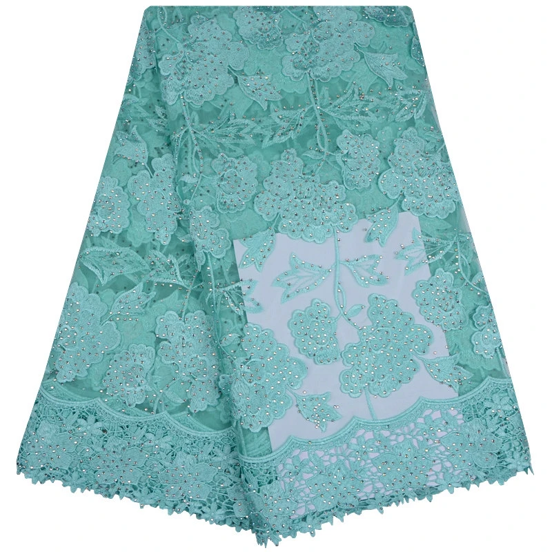 2018 High Quality Nigerian French Lace African Fabric With Stones And Beads For Party Dress 5 Yards/Lot Free Shipping 1123 | Дом и сад