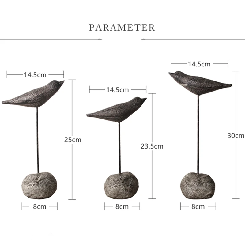3 шт./компл. каменные морские птицы ретро украшения морская птица Декор