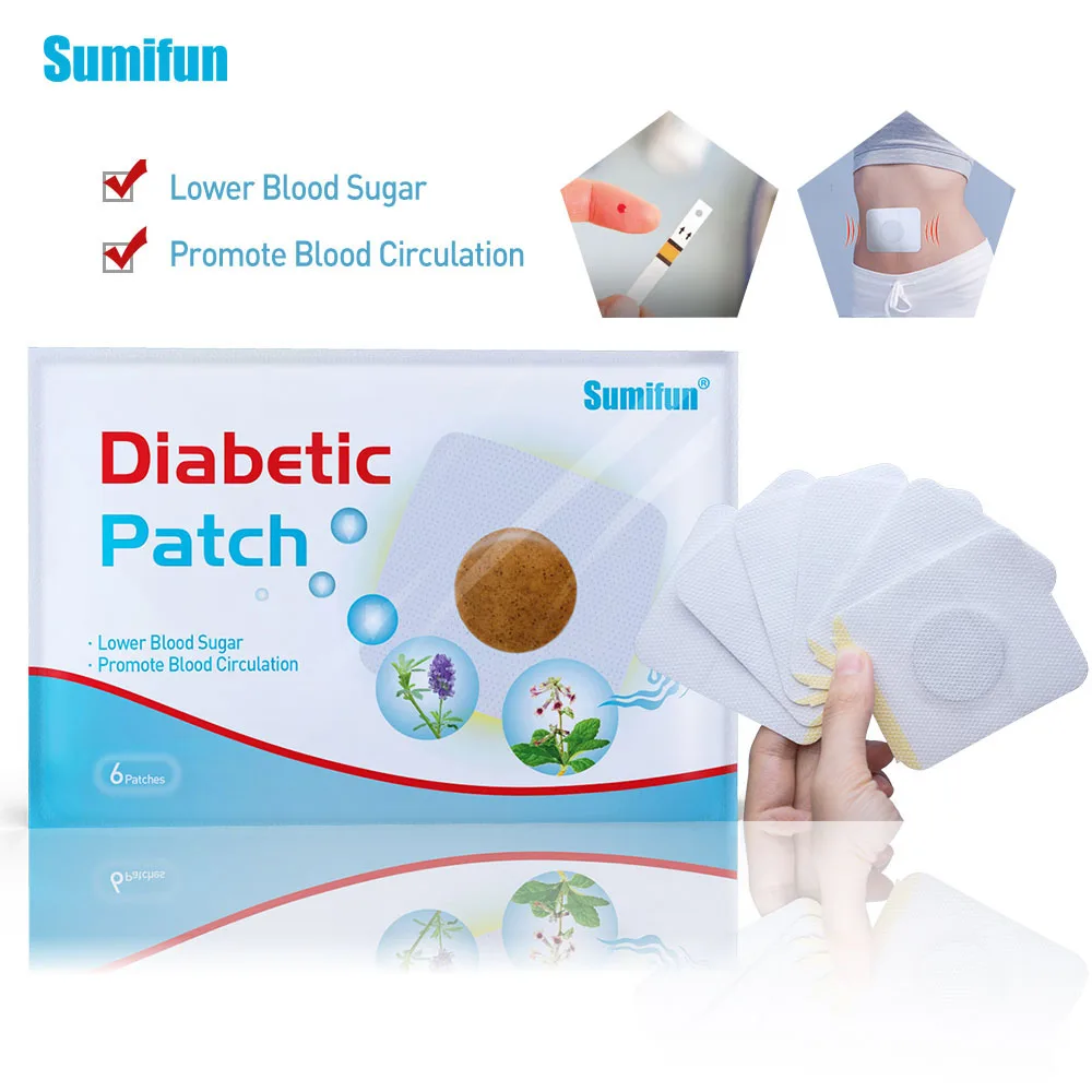 

30pcs/5bags Diabetic Patch Chinese Herbal Stabilizes Blood Sugar Level Lower Blood Glucose Sugar Balance Medical Plaster D1791