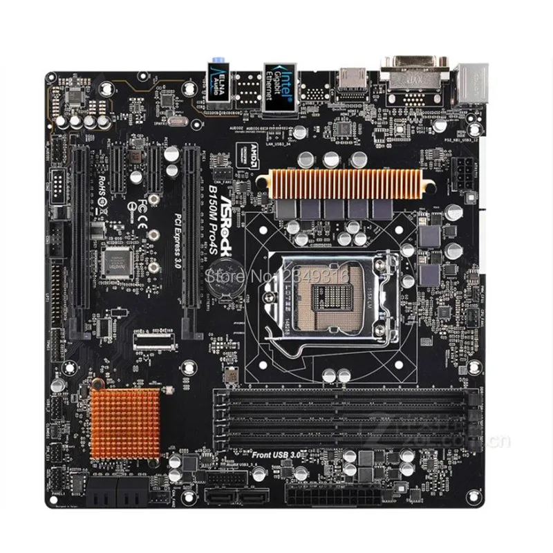 Для ASRock B150M Pro4S оригинальная б/у настольная материнская плата B150 LGA1151 DDR4 SATA3 USB3.0