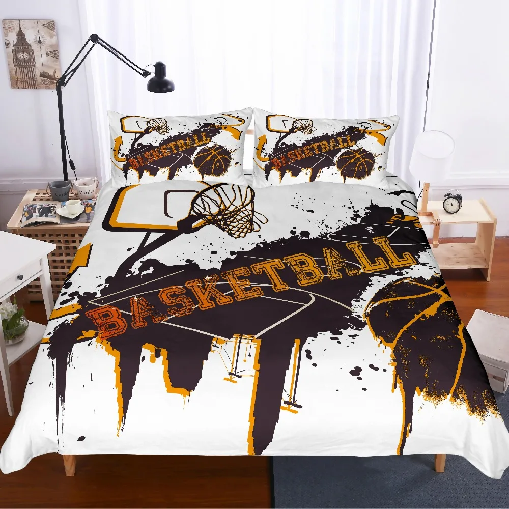 3D принт Баскетбол постельные принадлежности набор баскетбольная коробка