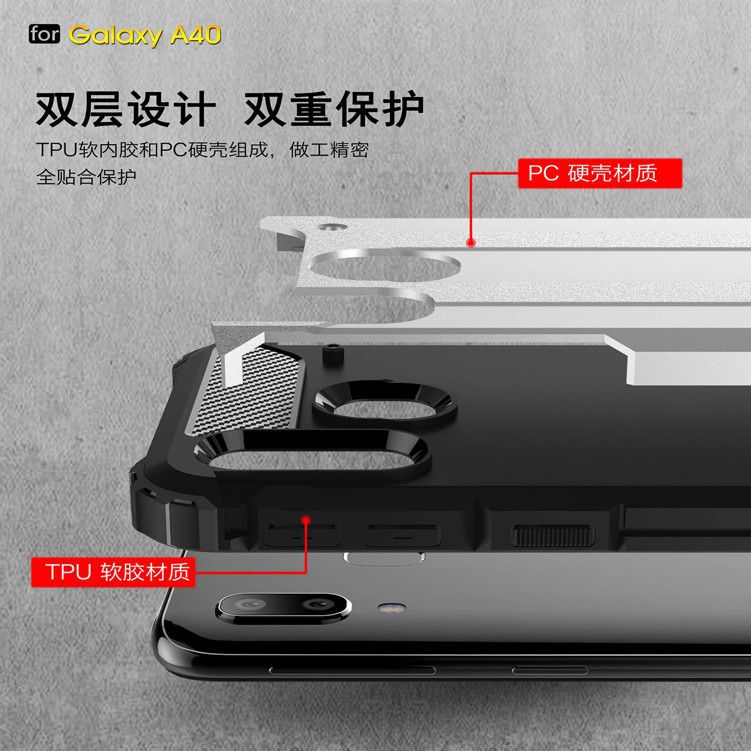 Защитный чехол для Samsung SM-A405FN/DS Galaxy A40 2019 SM-A305F/DS A30 A 30 40 |