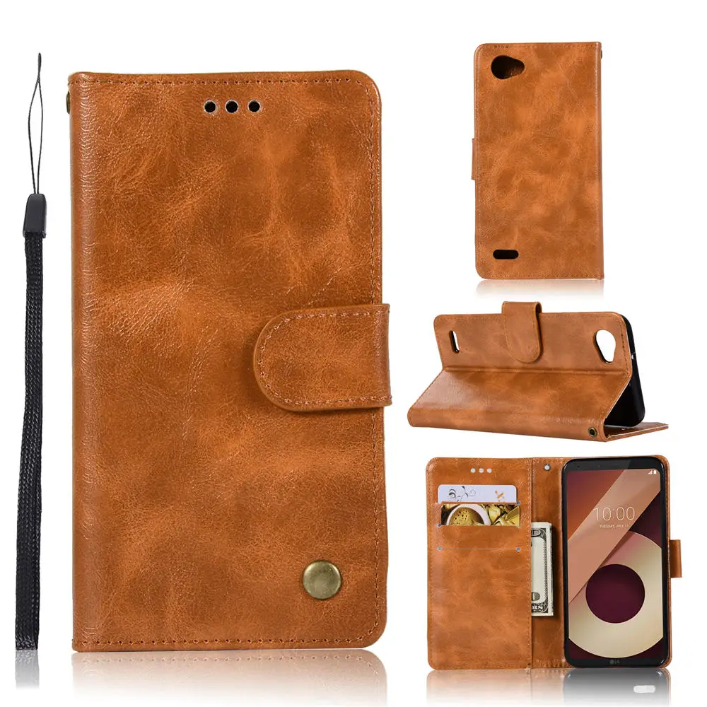04 Чехол-портмоне с откидной крышкой для LG X Style/Stylo Мощность G6 Q6 LS7755 K4 K8 K10 EU версия Чехол кожаный чехол со слотом для карт и принципиально Etui - Цвет: 04