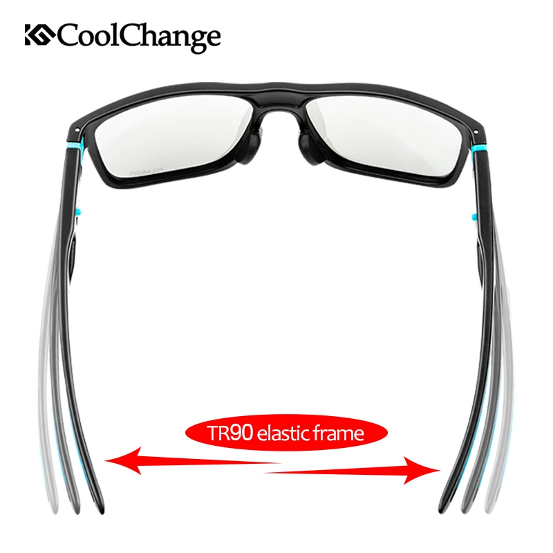 CoolChange велосипедные очки TR-90 фотохромные анти-синие лазерные поляризационные для