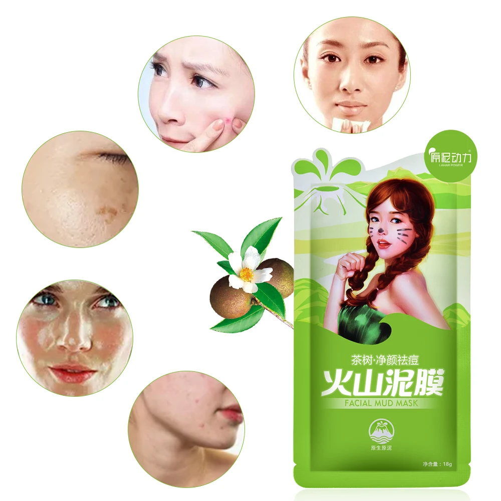 Вулканическая маска для лица 1 шт. серия уход за кожей спа эссенция чайного дерева