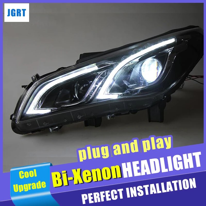 

Car Styling for Hyundai New Sonata Headlights 2015-2017 LED Head light DRL Lens Double Beam HID KIT Xenon bi xenon lens