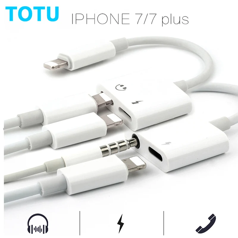 2 в 1 адаптер для молнии наушников кабель Аудио зарядки Dual проволока 3 5 мм разъем AUX