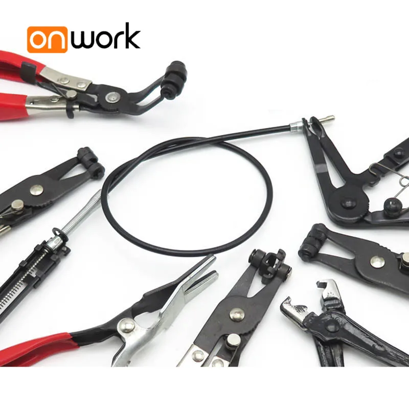 9 шт. Тип изгиба для автомобилей зажимы труб плоскогубцы хомуты шланга
