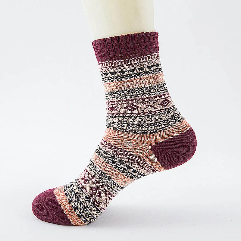LNRRABC зимние толстые теплые Полосатые Шерстяные носки повседневные Calcetines Hombre носки деловые мужские носки - Цвет: 12