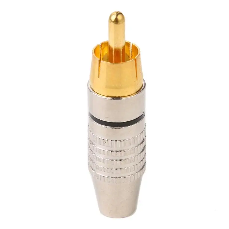 10 шт./компл. разъем RCA разъем пайки аудио-видео Подключите DIY RCA кабель для колонок адаптер штепсельной вилки набор «сделай сам» для аудио-видео кабель