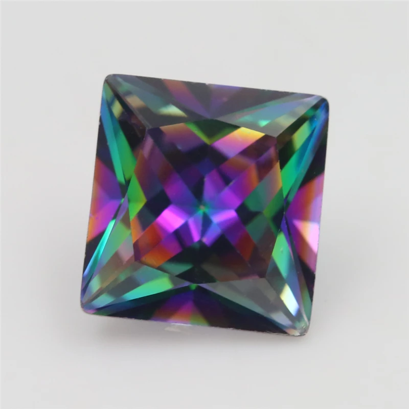 Размеры 3x3mm~ 10x10 мм покрытие смесь Цвет Multi Цвет фианит квадрат с кубический циркон искусственные камни