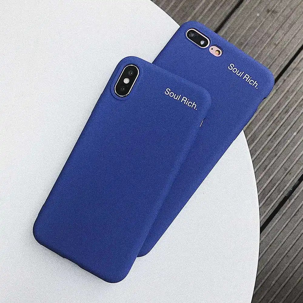 KISSCASE Plain Soft TPU Phone Case For iPhone 7 Plus X XS MAX XR Candy Color Back Cover 8 6 6S Letter Cases |