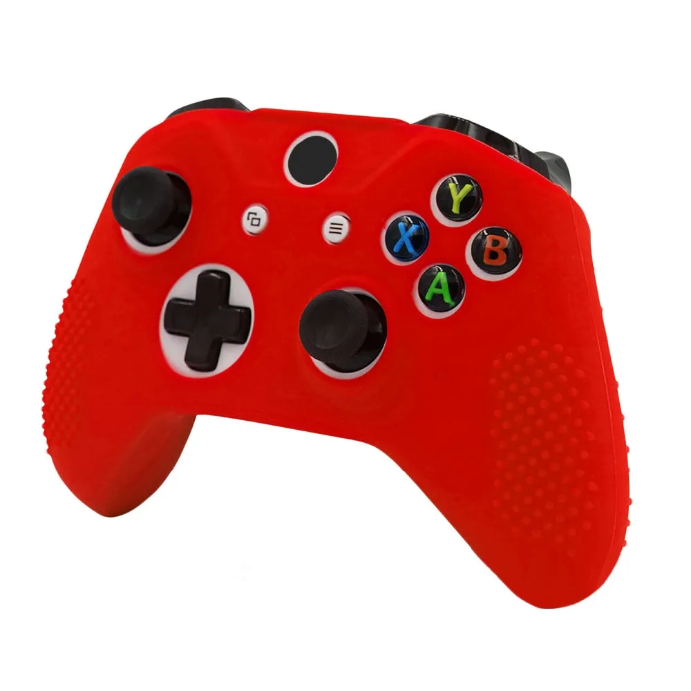 Для Microsoft Xbox One S Мягкий чехол из силикона и резины кожи контроллер защитную пленку