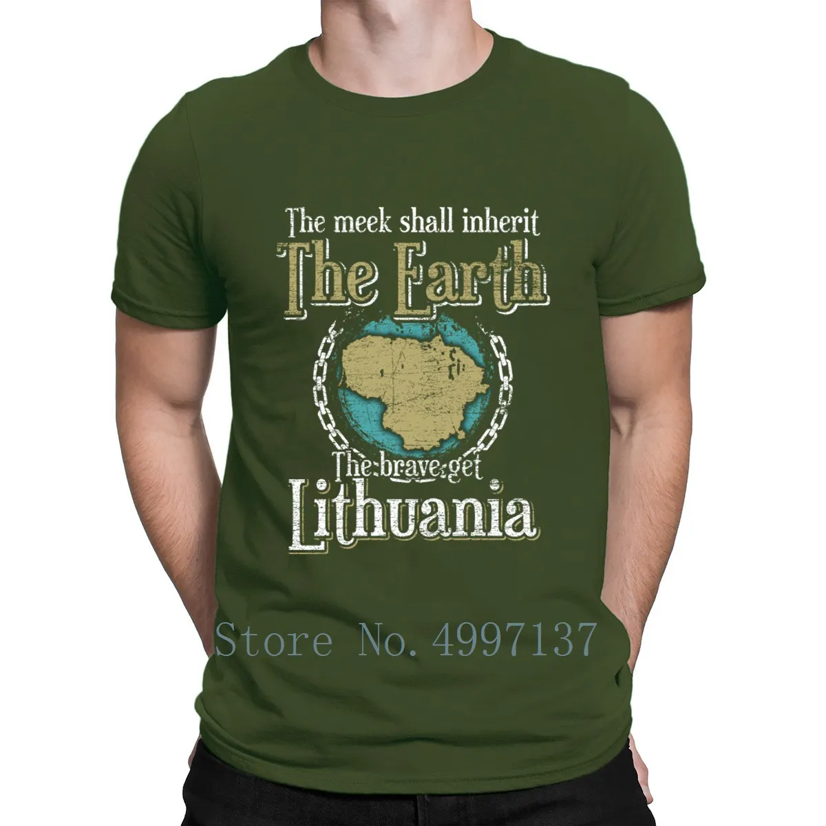 Lithuania T Shirt Cute Basic Cotton Summer Style Natural Pictures Knitted Euro Size S-3xl | Мужская одежда