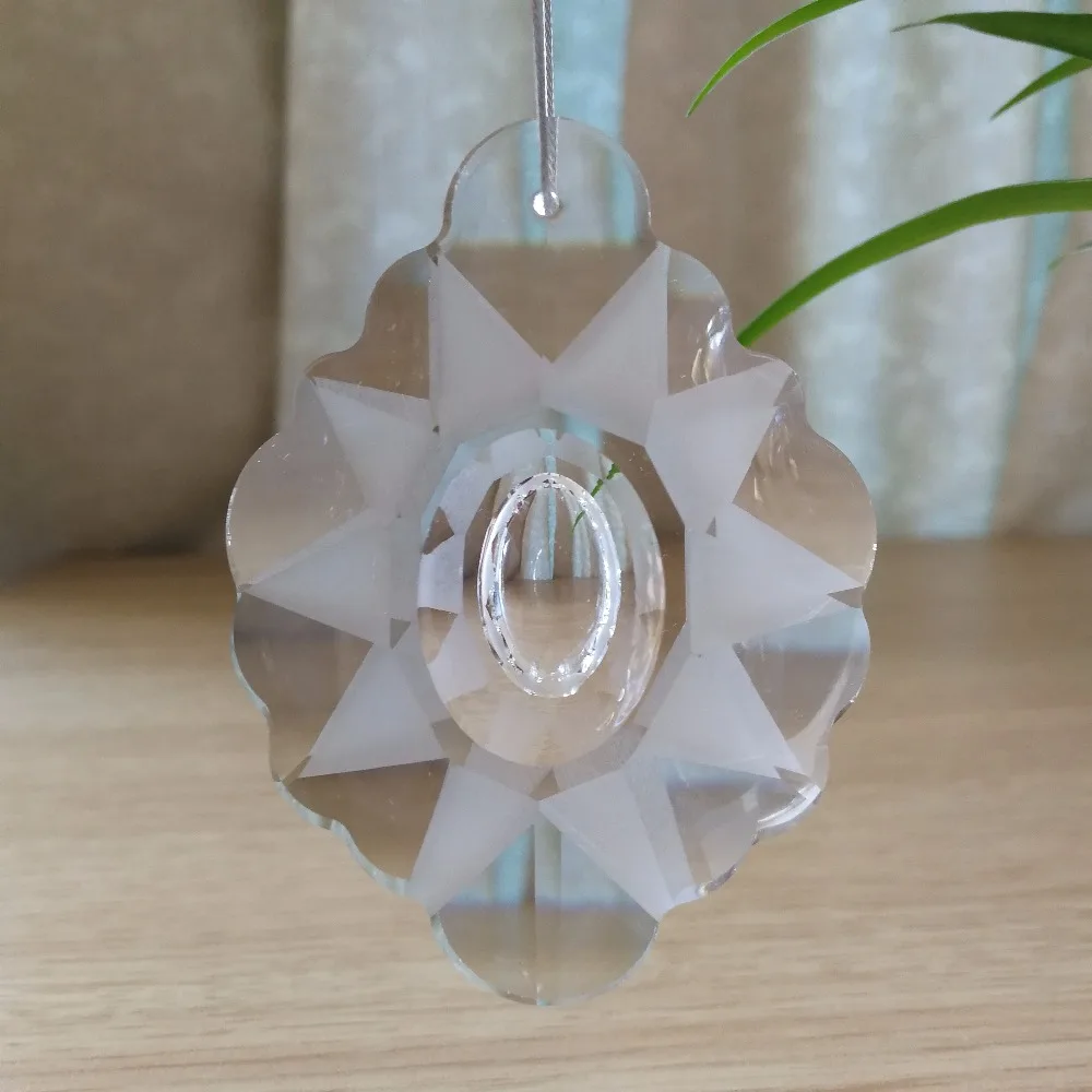 76 мм 8 шт прозрачные хрустальные люстры Подвески Gotas De Cristal Prism | Лампы и освещение