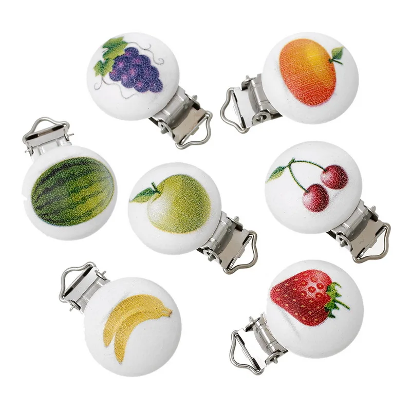 LF 5 шт. транспортировки деревянный Металл детская пустышка на цепочке с прищепкой