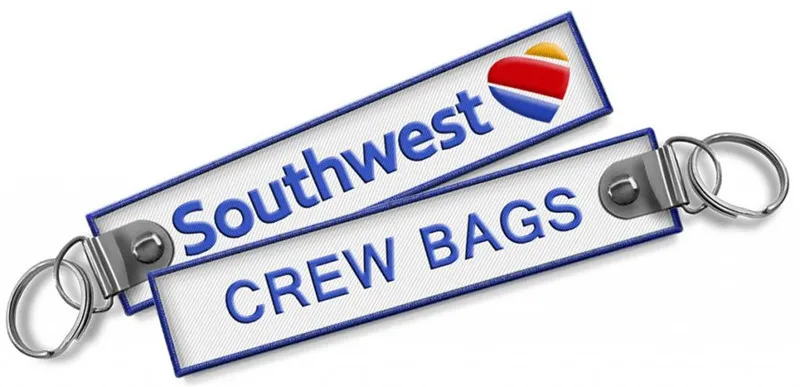 Southwest Airlines Crew Bags Tag вышитый брелок от производителя|crew bag tag|crew bagairline crew |