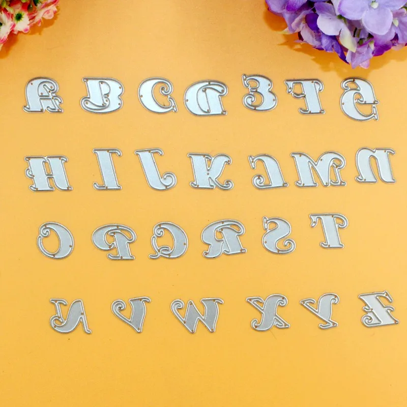 Металлические Вырубные штампы YINISE016 с надписью 26 шт.|cutting dies|cutting dies for scrapbookingcut metal
