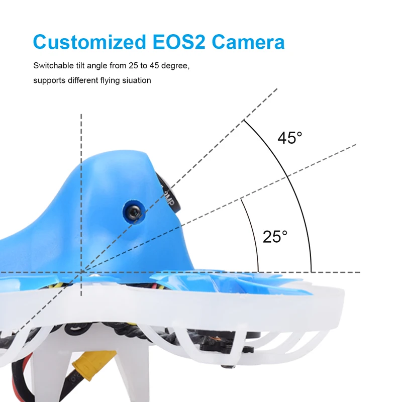 Квадрокоптер Beta75X Whoop(3 S) с F4 2-4S AIO 12A FC по индивидуальному заказу EOS2 1103 8000KV мотор XT30 вилка Micro Whoop Drone FPV Racing
