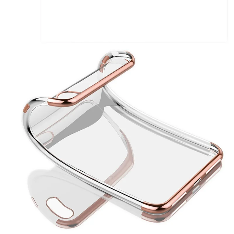 Для iPhone X Case роскошный цветной каймой прозрачный мягкий ТПУ покрытием чехол для