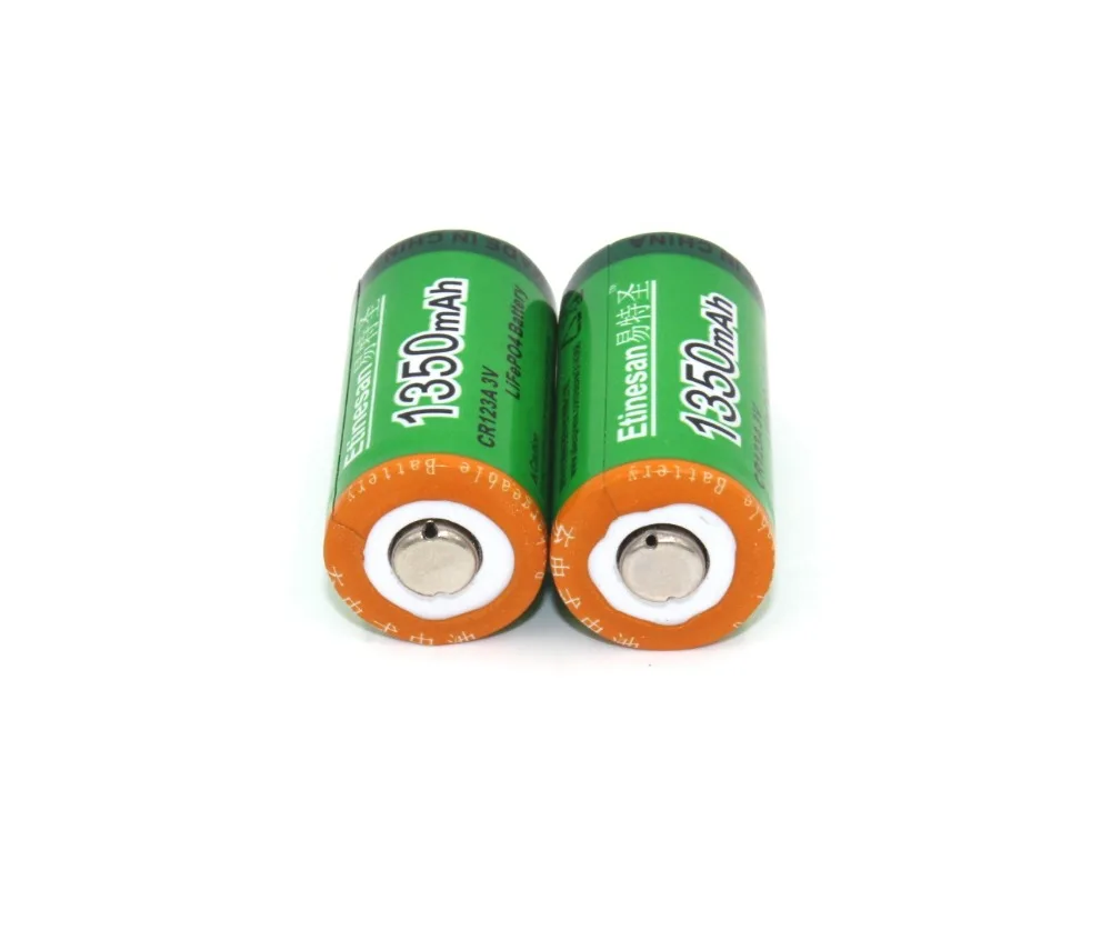 Супер 6 шт Etinesan 1350mAh 3v CR123A перезаряжаемая LiFePO4 батарея литиевая с зарядным