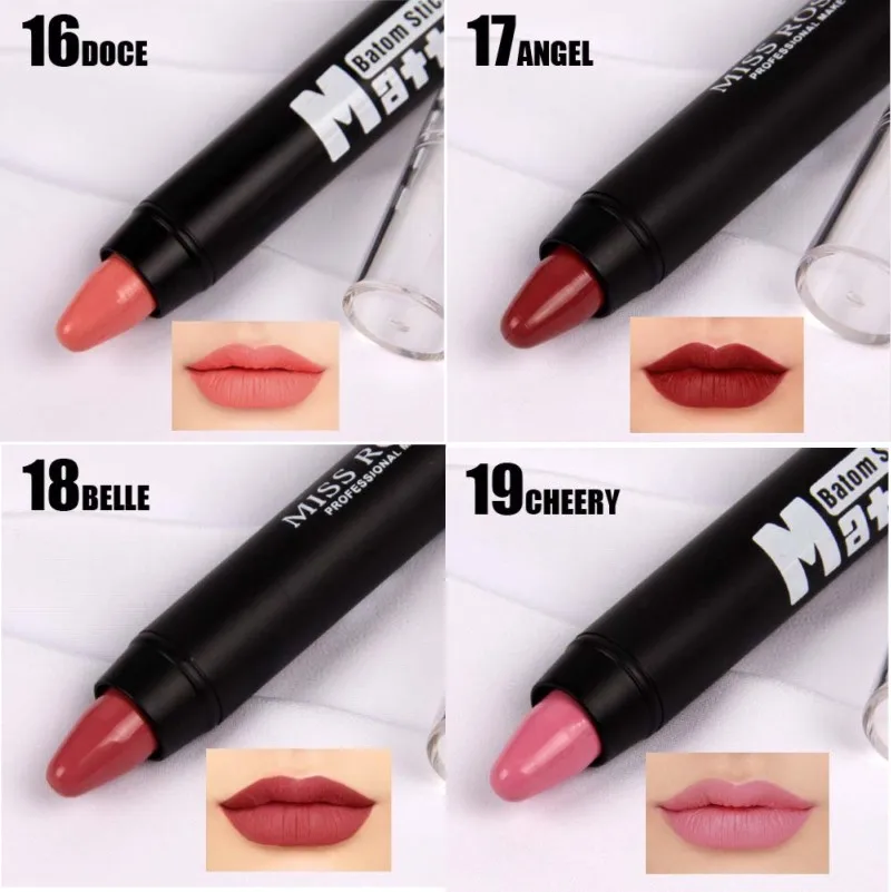 Натуральная губная помада Miss Rose 8 шт./лот водостойкая матовая для макияжа