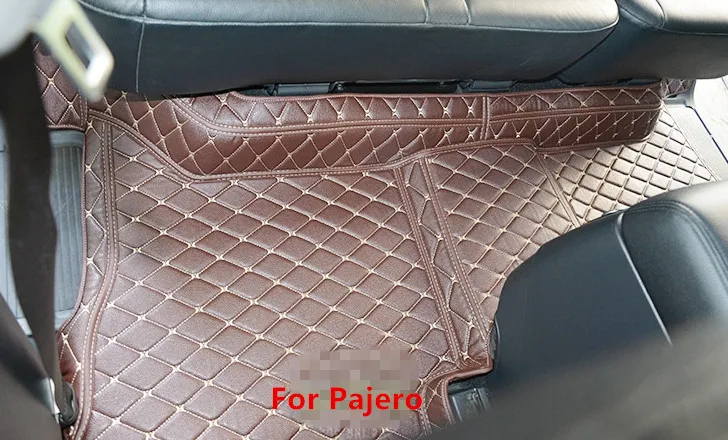 Лучшие ковры! Специальные коврики для Mitsubishi Pajero на 5 мест 2017-2007 водонепроницаемые