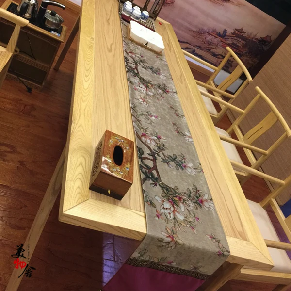 Бесплатная доставка столовые приборы Китайская традиционная Магнолия вышивка