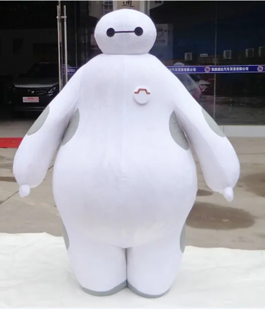 no fan BING RUI CO реальные изображения костюм большой герой 6 костюм талисмана Baymax мультфильм взрослый Размер большой героический талисман EMS БЫСТРО - Цвет: no fan