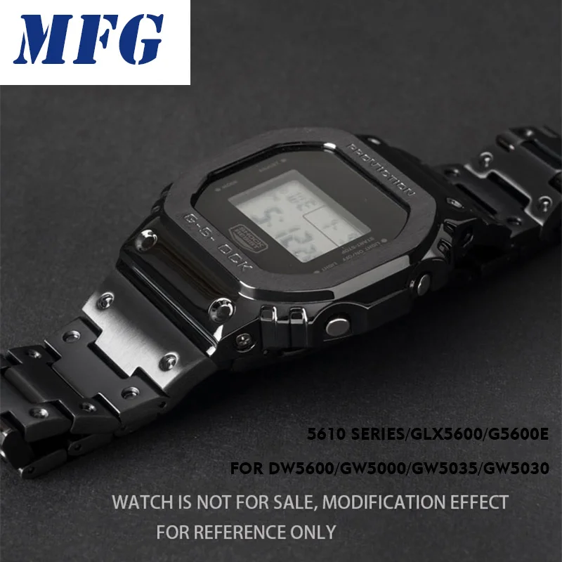 Металлический ремешок для часов bezelStrap DW5600 GWM5610GW5000 из нержавеющей стали чехол для часов рамка gshock Браслет аксессуар с ремонтным инструментом
