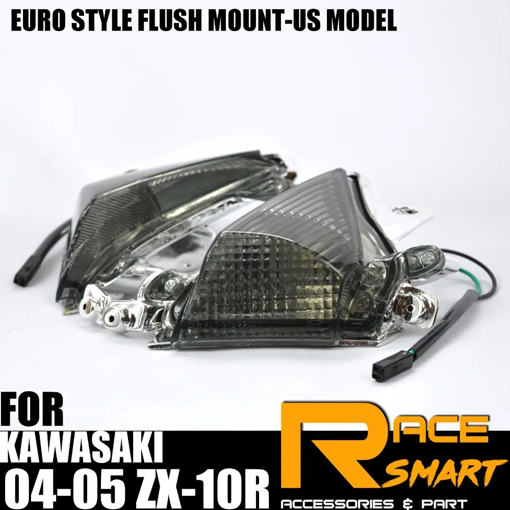 Motorcycle Front Turn Signal Light Lens Cover Case For KAWASAKI 04-05 ZX-10R EURO STYLE FLUSH MOUNT-US MODEL ZX10R ZX 10R |