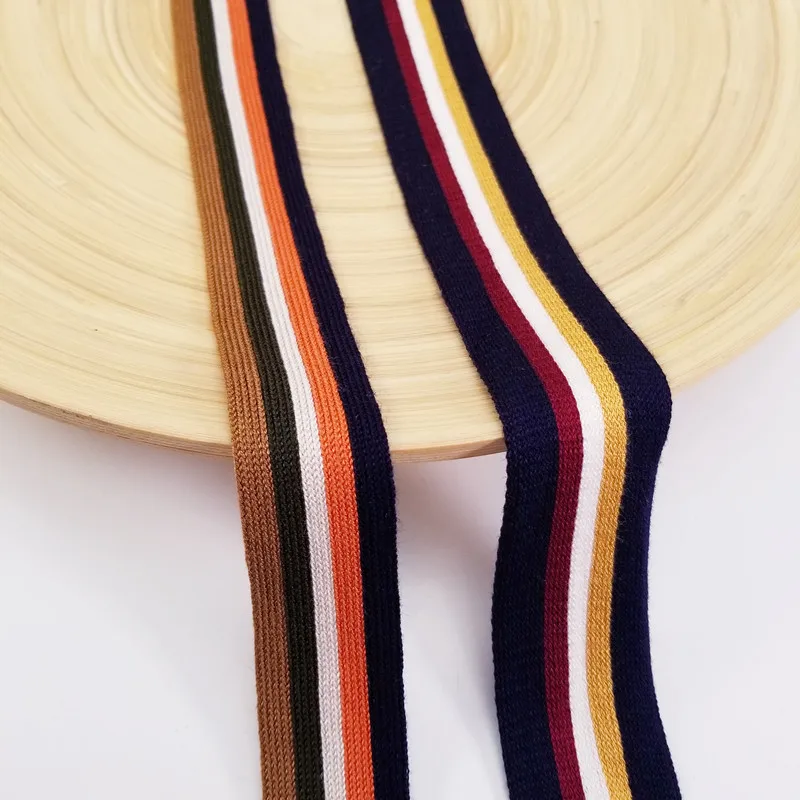 Эластичные ленты в цветную полоску для швейных мешков 1 метр 2018|Тесьма| |