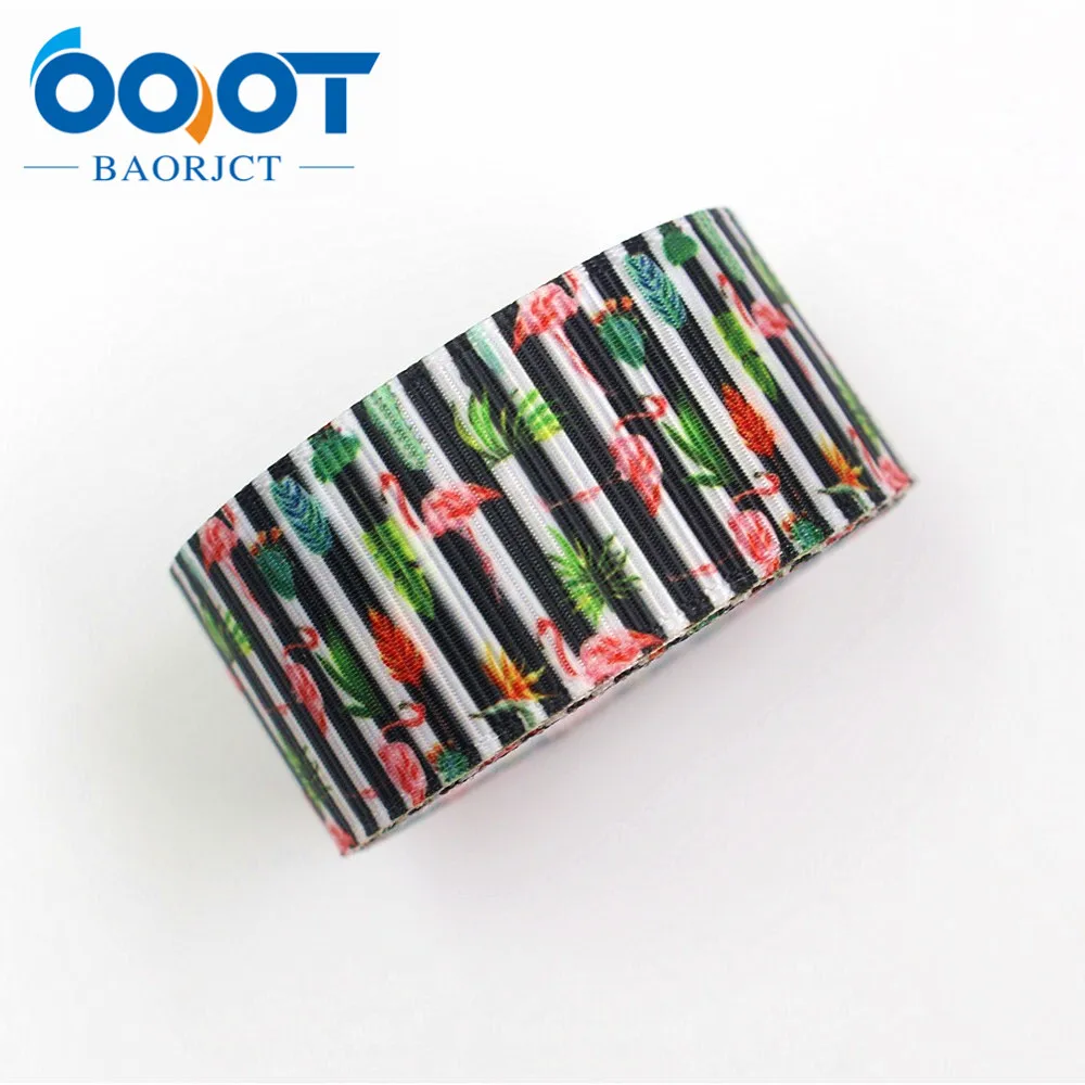 OOOT BAORJCT 1710091 25 мм 10 ярдов Страусиные ленты термопечать grosgrain Свадебные аксессуары