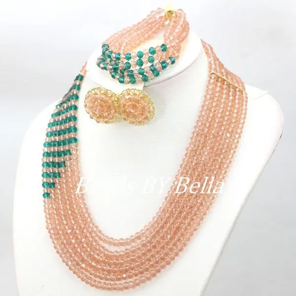 Очаровательные свадебные бусы набор свадебных украшений африканские ожерелье