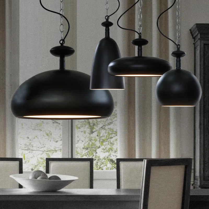 Современный подвесной ретро светильник в скандинавском стиле железный