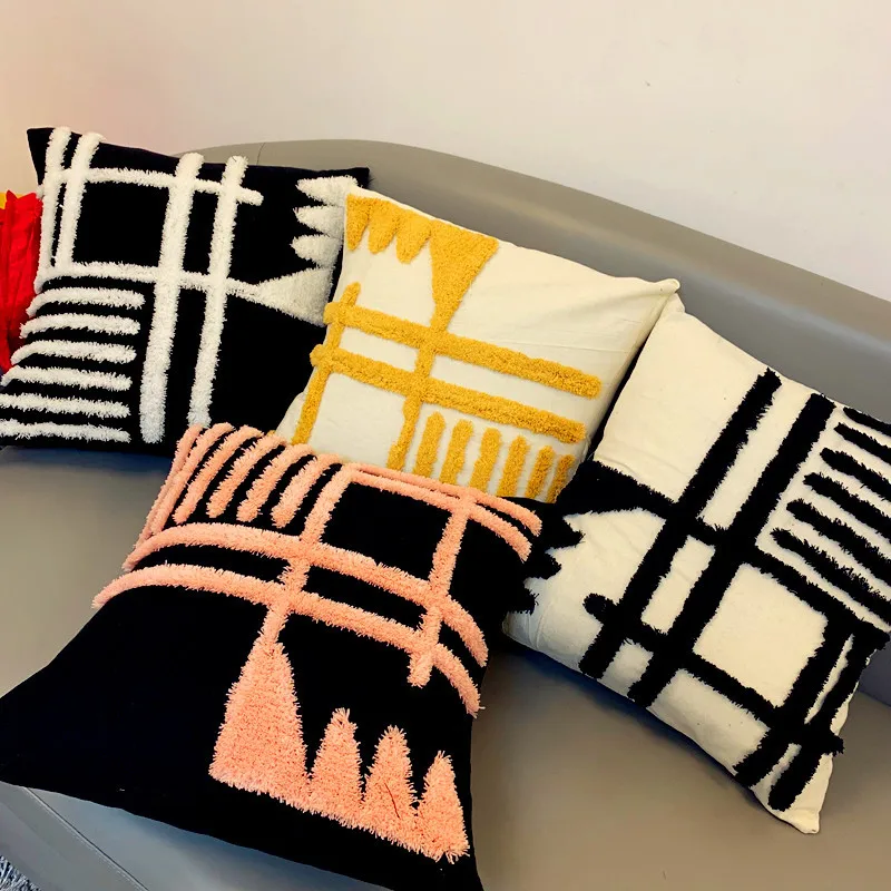 2шт 45*45 cmTufting наволочка с хлопковое постельное белье бросок наволочка slipcovers диван кровать наволочка