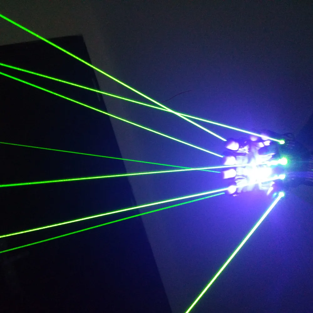 XPL-822G800 800mw Green laser glove for man show |