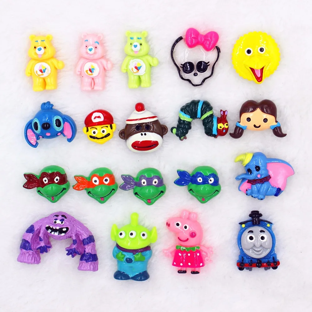 Kawaii Винни медвежонок пух Tmnt фигурка плоская задняя Мультяшные полимерные Diy