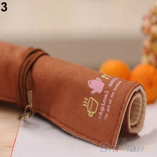 Чудесно! Горячий холщовый держатель для сумки складные канцелярские кисти ручки