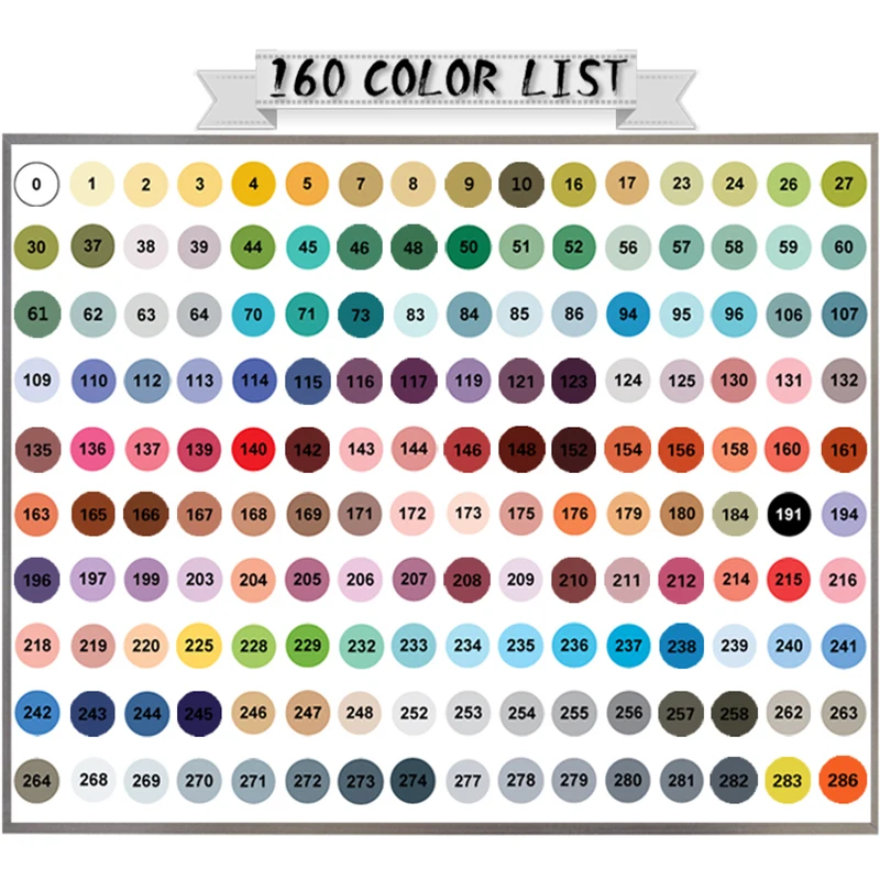 FINECOLOUR 160 Цвета дополнительно на спиртовой основе маркер двуглавый эскиз рисунок