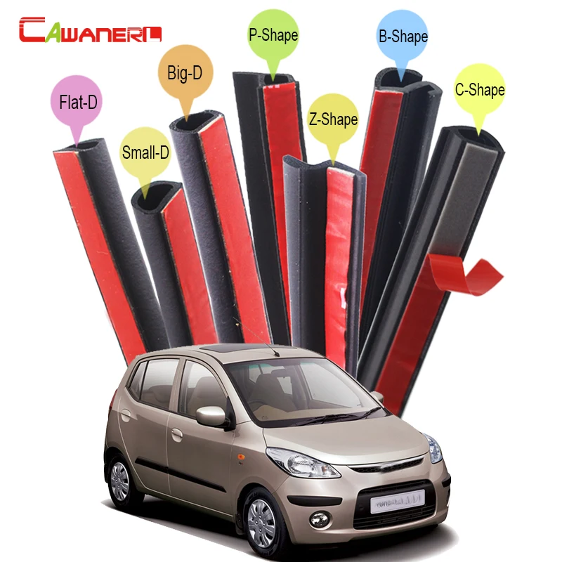 Комплект уплотнительных лент Cawanerl для автомобилей Hyundai Atos Getz i10 i20|rubber seal|seal trimrubber