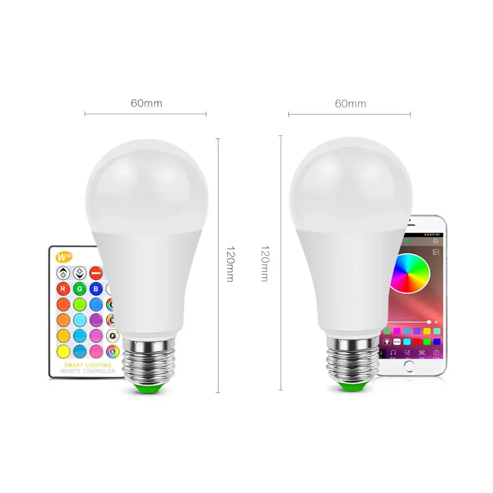 Беспроводная светодиодная RGB RGBW RGBWW Ночная лампа 5 Вт 10 15 AC85 265V умная Bluetooth 4 0
