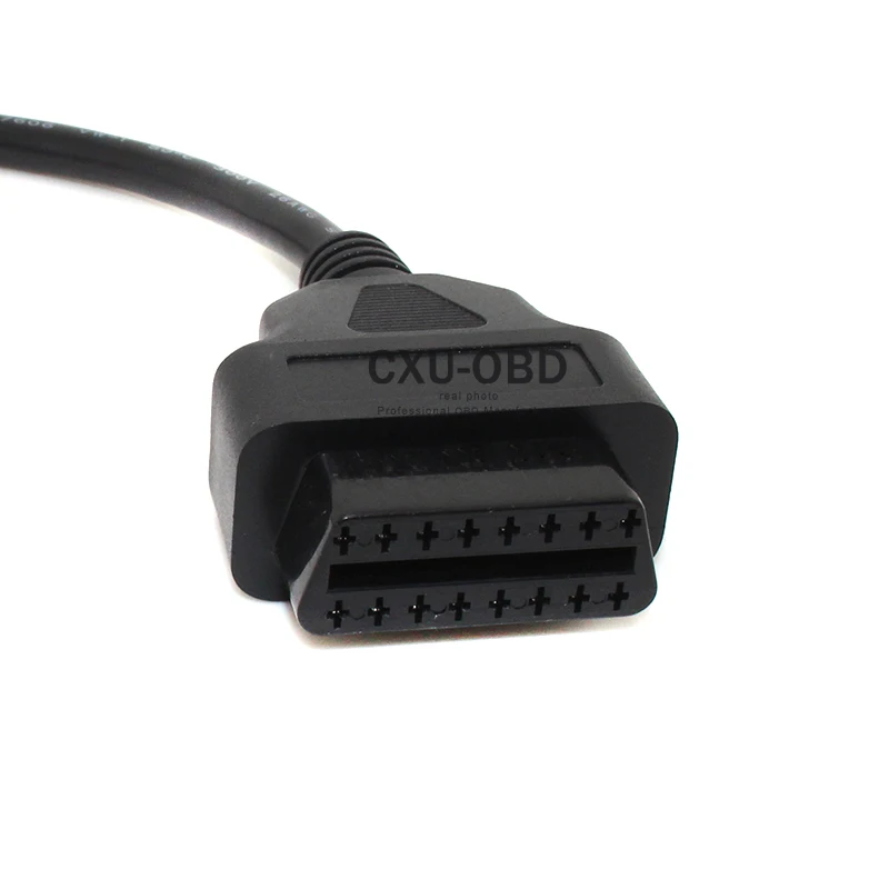 Кабель OBD II 16 Pin 2 сплиттер адаптер Удлинительный кабель штекер к двойному гнезду
