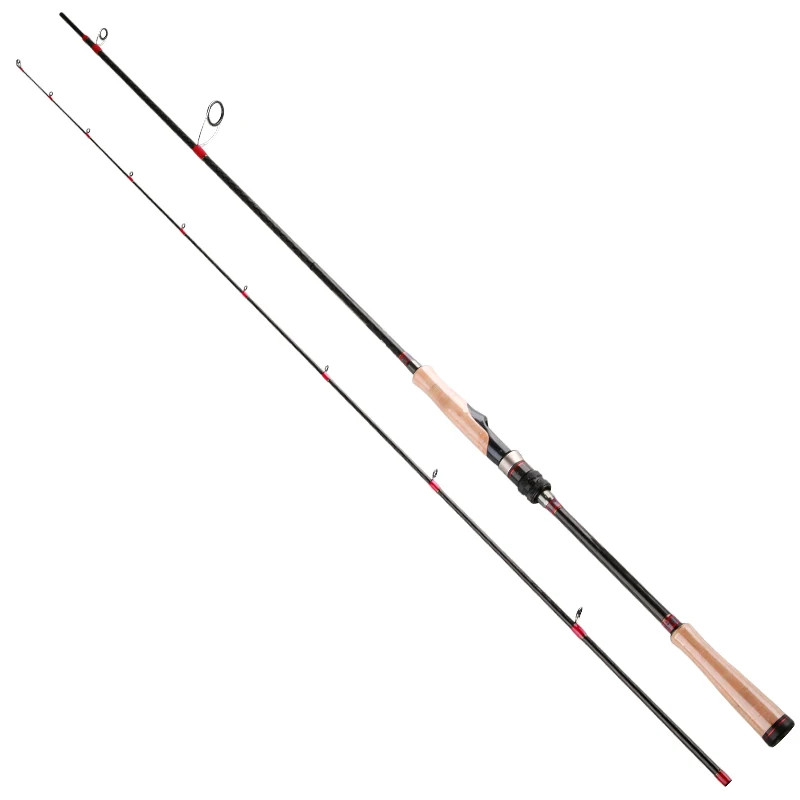 

TSURINOYA Lure Rod 2.47m 2Section M Power Carbon Spinning/Casting Fishing Pole Fishing Rod Fiber 7-25g Lure Weight Bass Carp Rod