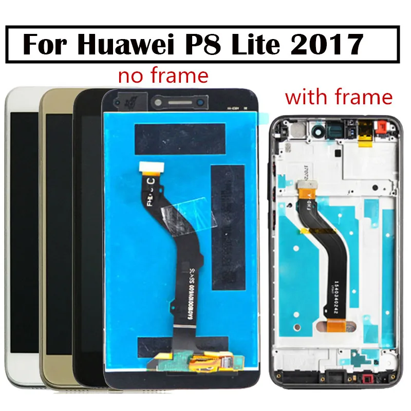 Huawei P8 Lite 2017 ЖК-дисплей кодирующий преобразователь сенсорного экрана в сборе с