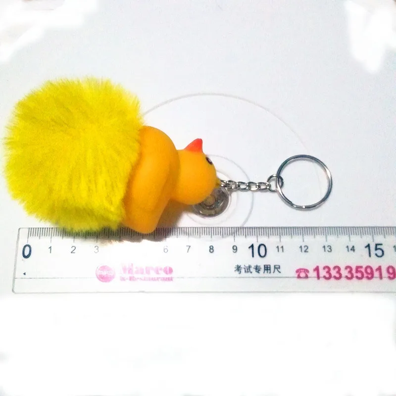 Высокое качество BathDuck брелок с помпонами из мультфильмов брелоки животными 3D