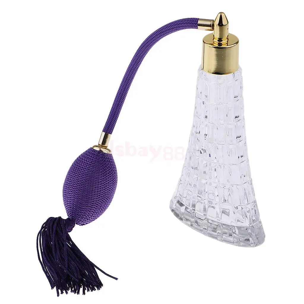 Прозрачный элегантный стеклянный пустой многоразовый флакон духов с