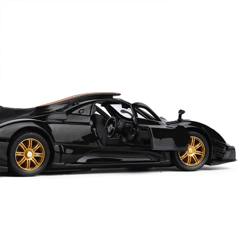 Модель спортивного автомобиля из 1/31 сплава Pagani Zonda, металлические Литые под давлением игрушечные транспортные средства, мигающие музыкальные детские игрушки, подарки