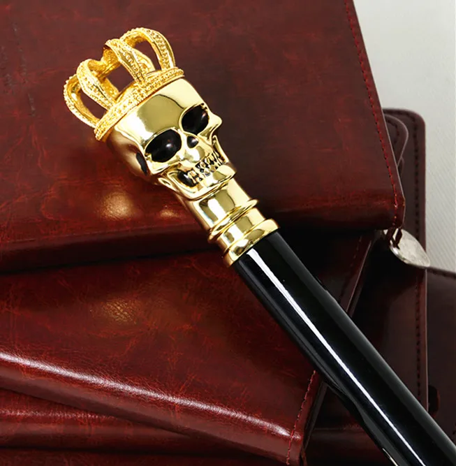 Golden Crown 104 см ручной Открытый Анти-гром стекловолокна ветрозащитный зонтик Ассорти животных череп скелет призрак анти-УФ Мини зонтик - Цвет: Golden Crown